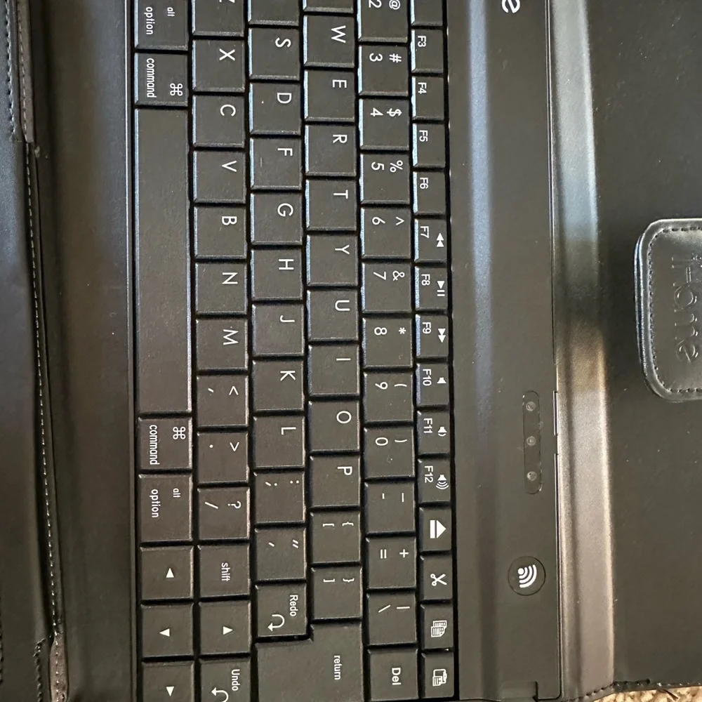 iHome Black Keyboard Case with Bluetooth